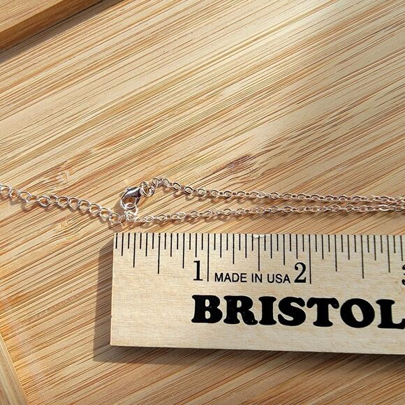 Swarovski Women's Silver and Blue Jewelry tear drop necklace - Picture 5 of 6